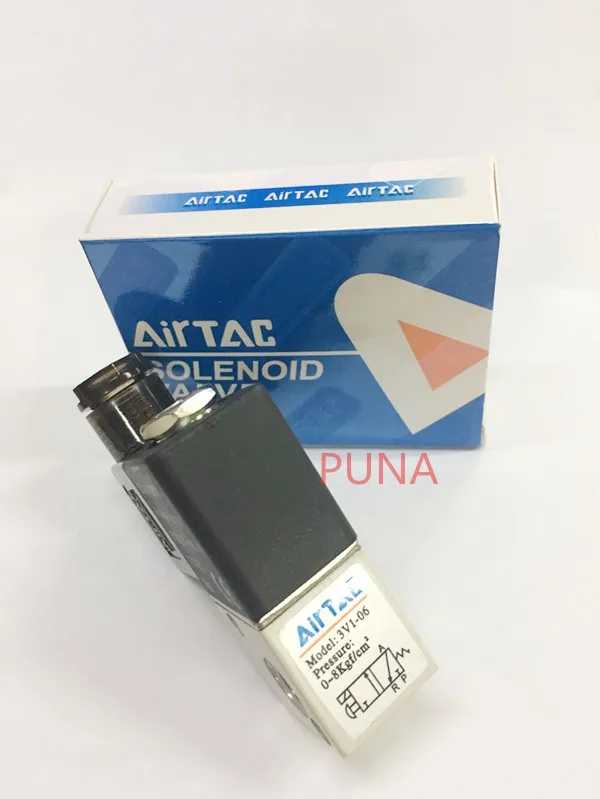 

Free shipping Airtac 2/3 Way 3 Port 1/8 Inch BSP 1/8" Electric Electromagnetic Air Control Solenoid Valve 3V1-06 12v 24v dc ac 1