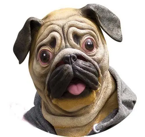 Дом Pet мопса Маска латекс животных Реалистичная Bull собака: Лабрадор питбуль