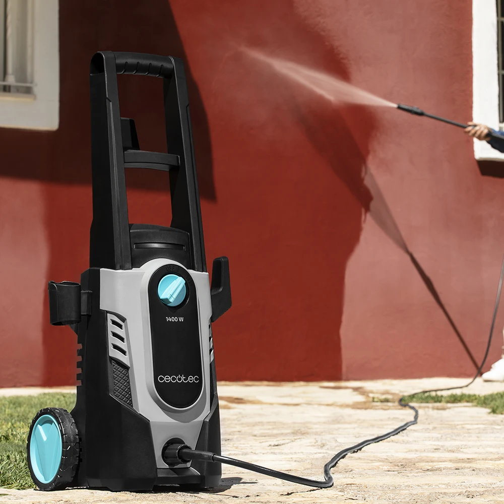  Cecotec Washer HidroBoost 1400 EasyMove. Washer Compact Powerful and Portable wheel castors and han