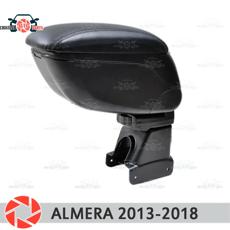 For Nissan Almera 2013-2018 car armrest central console leather storage box ashtray accessories car styling For Nissan Almera 2013-2018 car armrest central console leather storage box ashtray accessories car styling