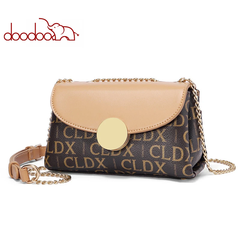 

Doodoo Retro Women Shoulder Bag Fashion Womens Messenger Bag Luxury High Quality Letter Decoration Ladies Crossbody Bag 2018 New