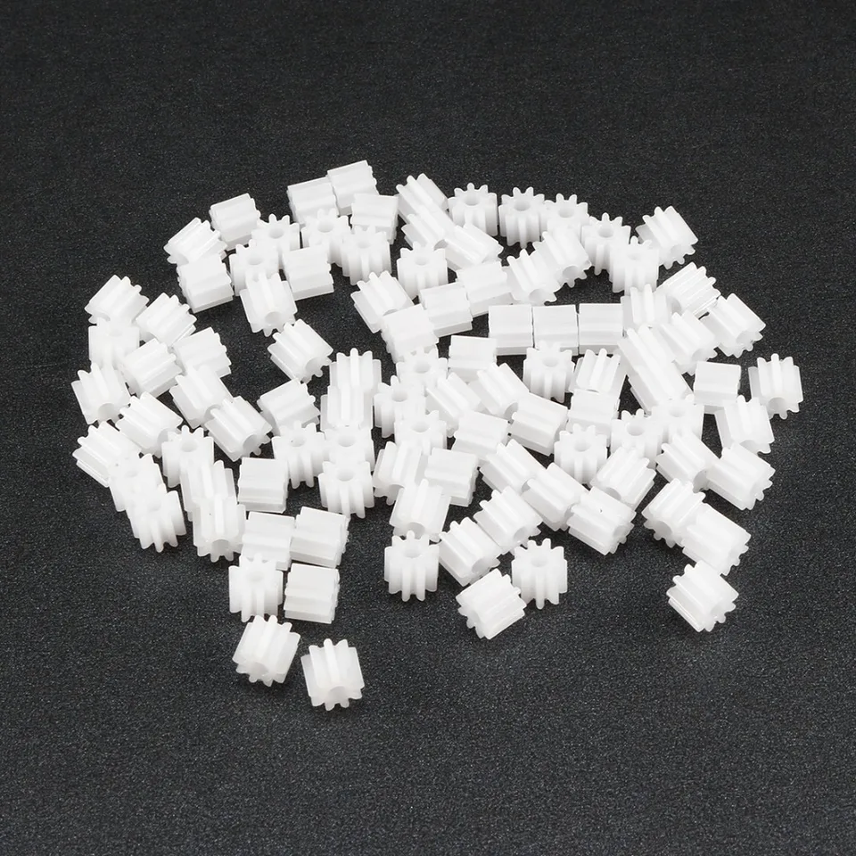 Jutagoss 50 Ingranaggi In Plastica 9 Denti Modello 092A – Micro Riduttori A Vite Senza Fine Per Auto RC, Robot E Progetti Fai Da Te - 3
