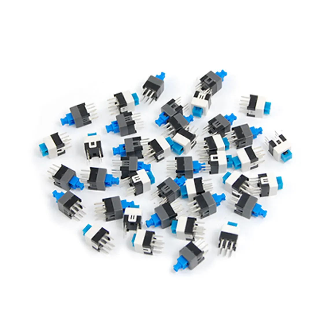 UXCELL 40 Pcs 7 X 7Mm Pcb Tact Tactile Push Button Switch Self Lock 6 Pin Dip self-locking