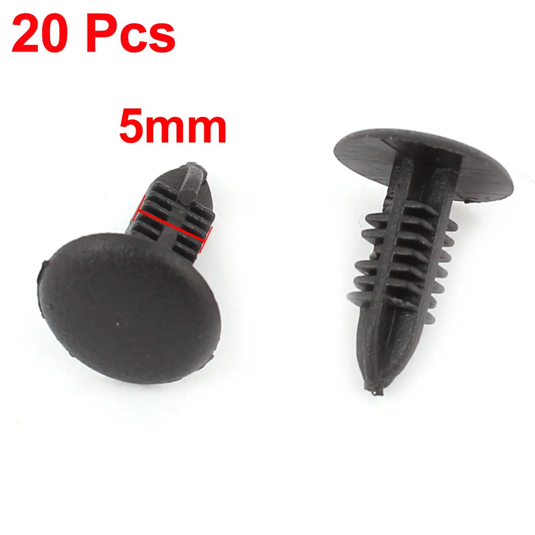 

Uxcell 20 Pcs Fit Hole 6Mm Black Plastic Rivets Fastener Fender Car Bumper Push Clips Head . | 11mm | 13mm | 15mm | 19.5mm |