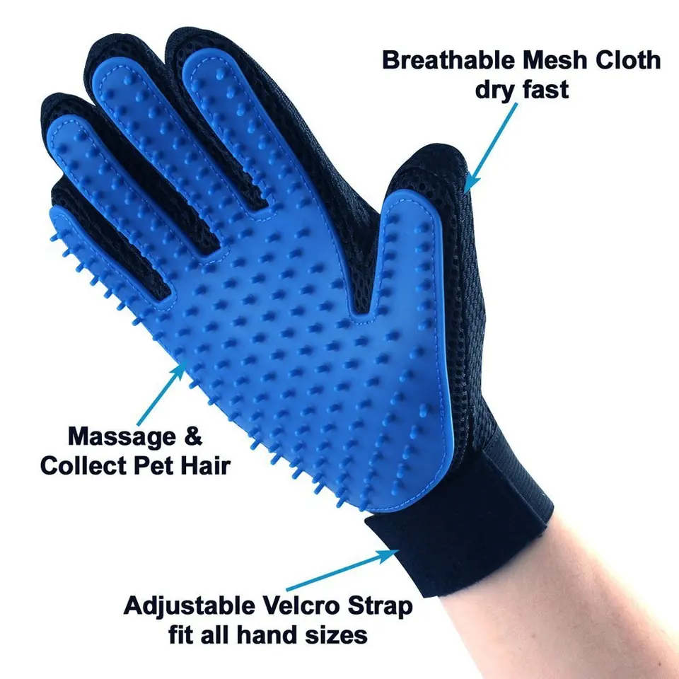 dog comb glove