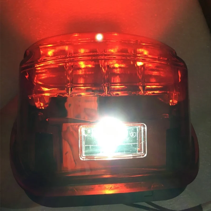 Skup Motocykl światło tylne led przydymione soczewki lampka tablicy rejestracyjnej hamulca tylny przystanek 12v dla harley dyna Road King softail touring