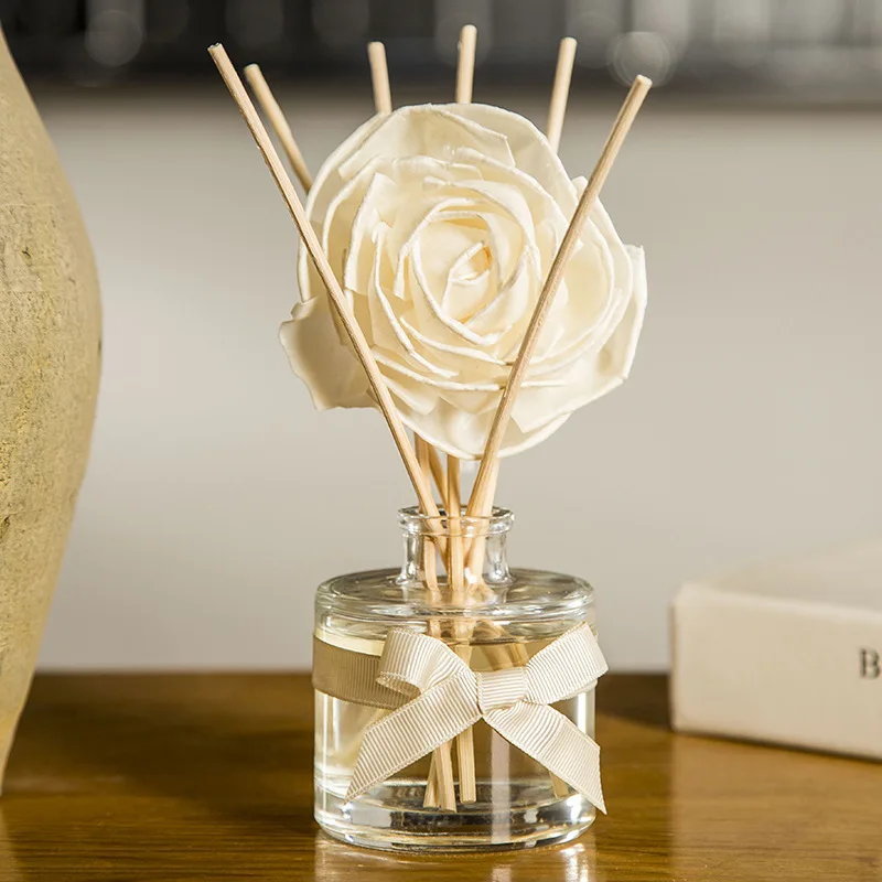

1PCS Natural Collection Rattan Volatilizating Essential Oil Reed Diffuser Aromatic Flower Aromatherapy For Valentine's Day Gift