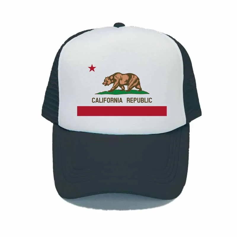 CALIFORNIA REPUBLIC Snapback Cap Hat CALI Bear Flag Caps Black Snakeskin Visor