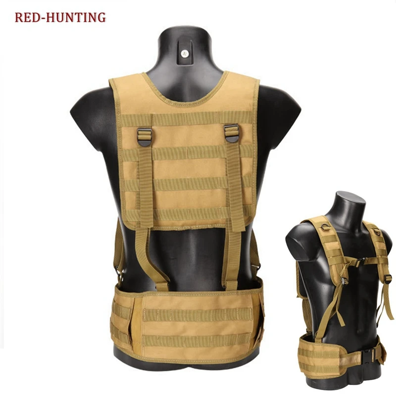 

Hunting Vest Waist Protective Belt Paintball Adjustable Molle Vest for Airsoft