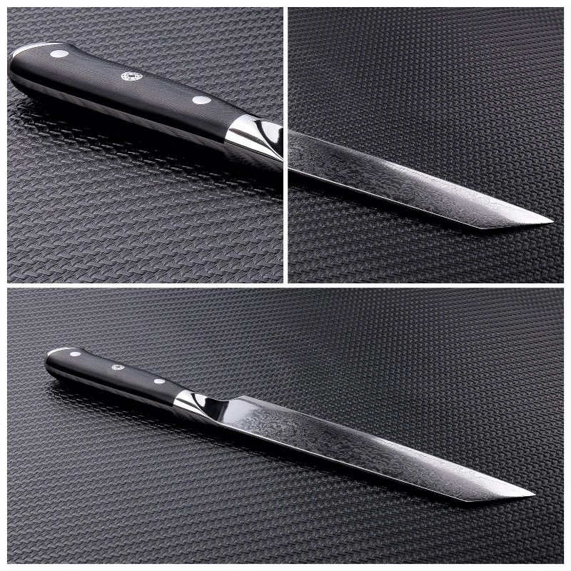 Дамаск Кухня ножей vg10 японский кирицукэ Ножи точилка Grindstone1000/3000 Пособия по