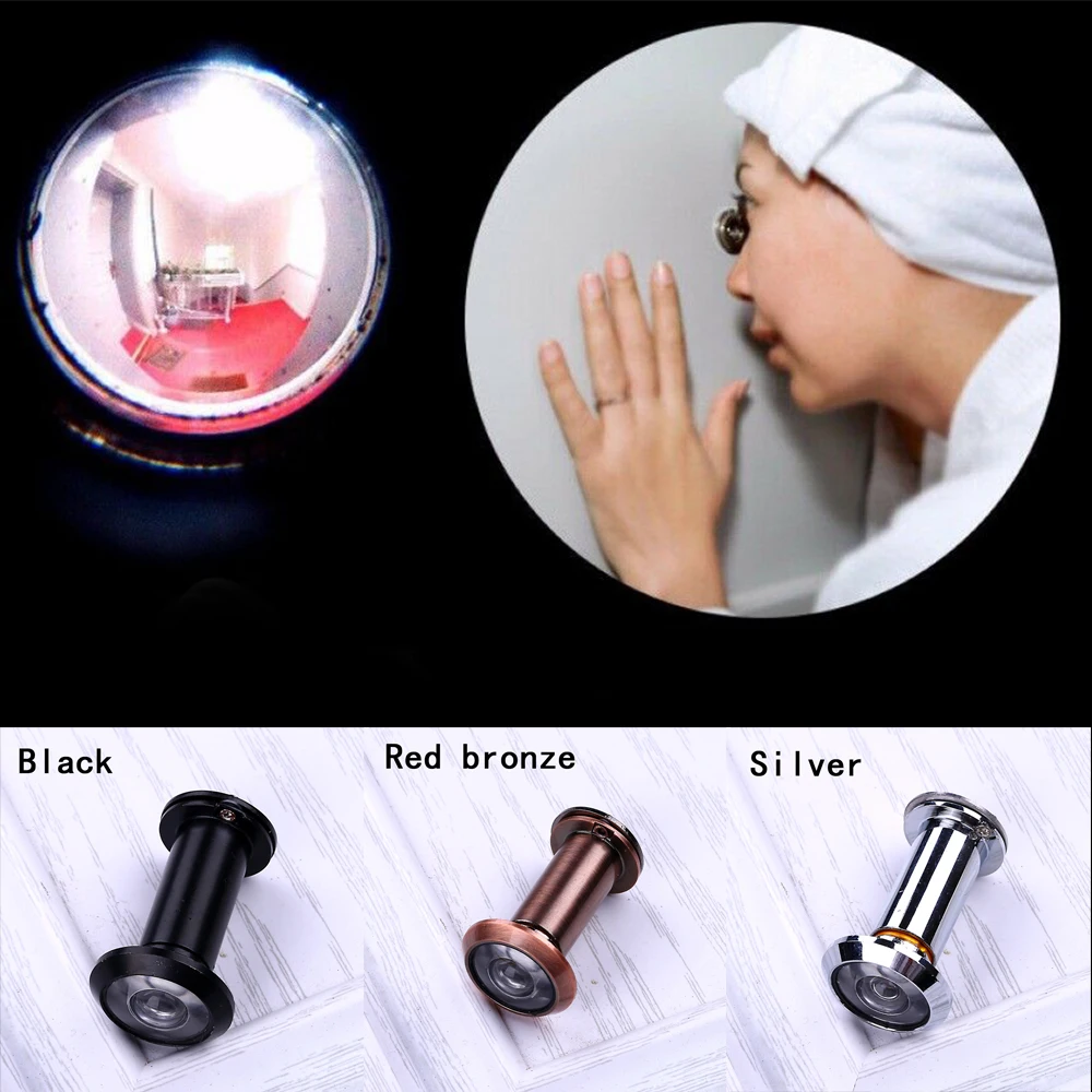 1 x Door Viewer 200 Degree Wide Angle Peephole Security Hidden Door