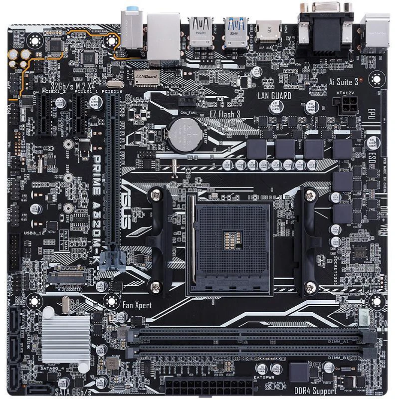 Новинка Материнская плата ASUS PRIME розетка AM4 DDR4 USB3.0 SATA3 HDMI VGA 32 Гб B320 настольная