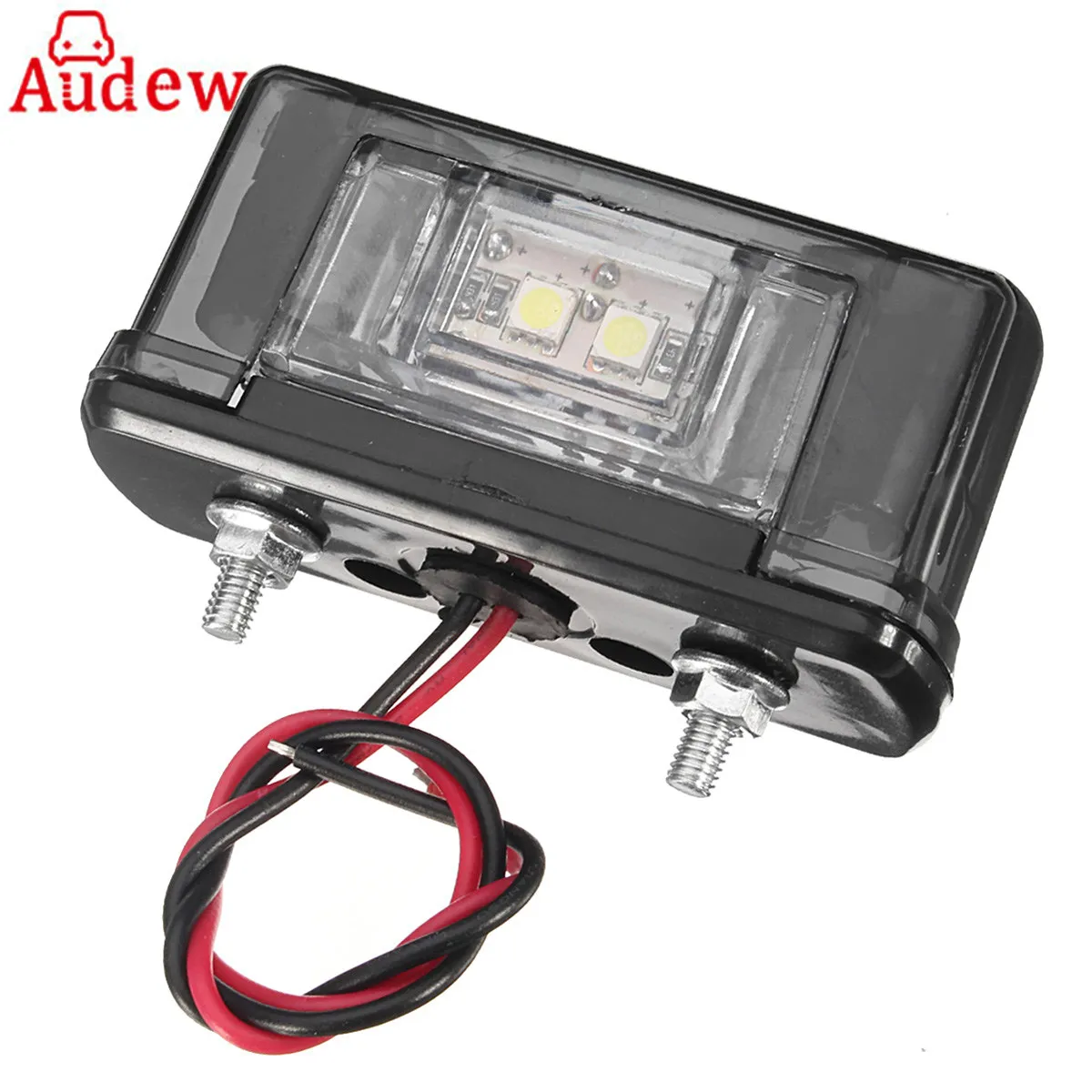 

1Pcs 12V/24V Truck License Plate Light White&Red Number Plate Light for Automotive Trailer RV Truck Motorcycle Boats Aircraft