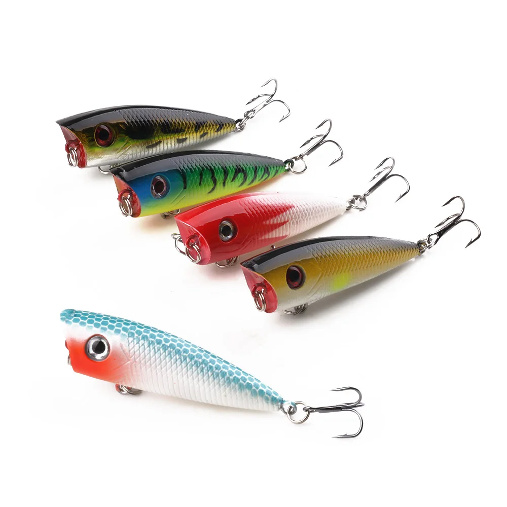 HENGJIA 6 سنتيمتر 6.3 جرام الصيد السحر بوبر توبواتر العائمة باس البحر Pesca الساعد إغراء Swimbait المتذبذب الصيد معالجة