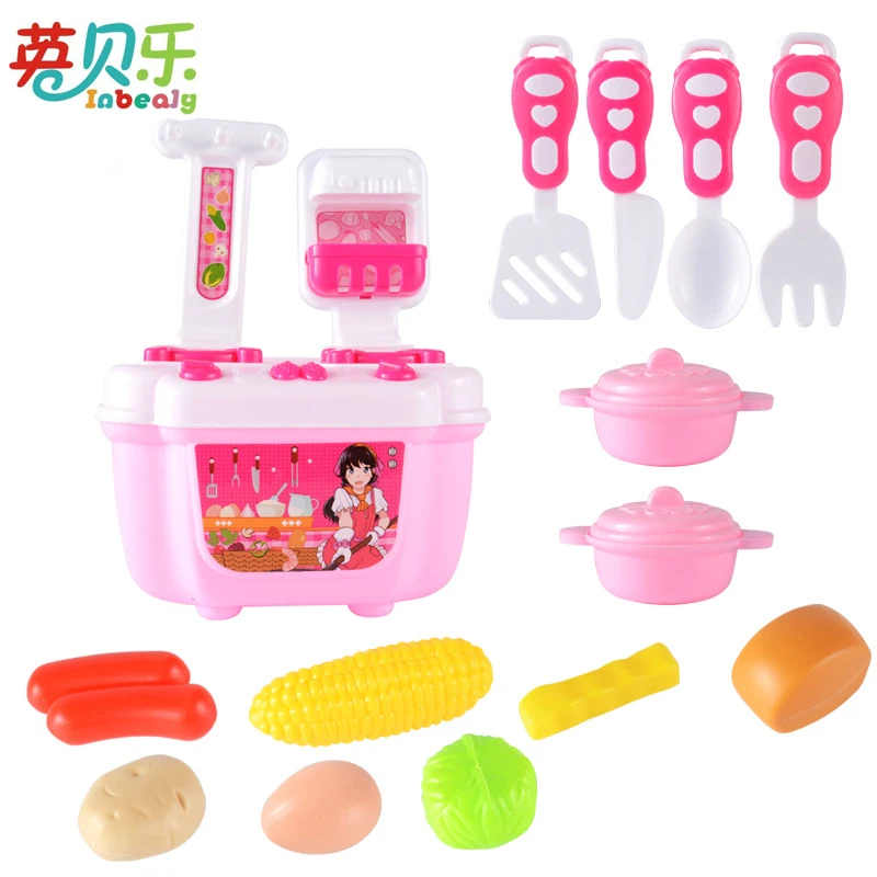 New Kids Play House Toys Tableware Sets Baby Toys Kitchen Cooking Simulation Model Educational Appliance For Girl Toys