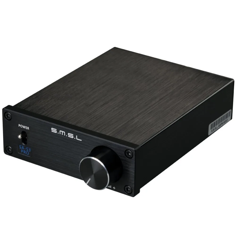 SMSL SA-S3 PRO 30W2 TDA7492PE HIFI Цифровой усилитель+ SMSL 15V4A источник питания(черный