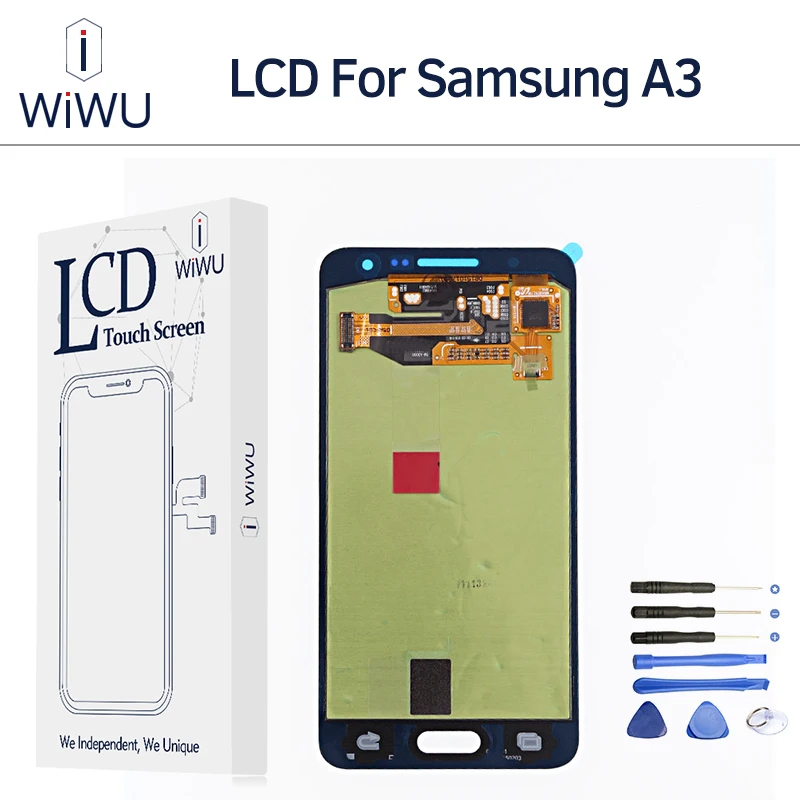SUPER AMOLED Экран Для Samsung Galaxy A3 A300 2015 A300FU SM A300F A300H Жк Дисплей С Сенсорным Дигитайзер
