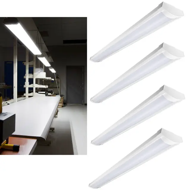 Led Shop Lights >> 5 Pack Of 45w Vaporproof Flush Mount 4ft Led Shop Light 4200lumens Led Shop Lights >> 5 Pack Of 45w Vaporproof Flush Mount 4ft Led Shop Light 4200lumens