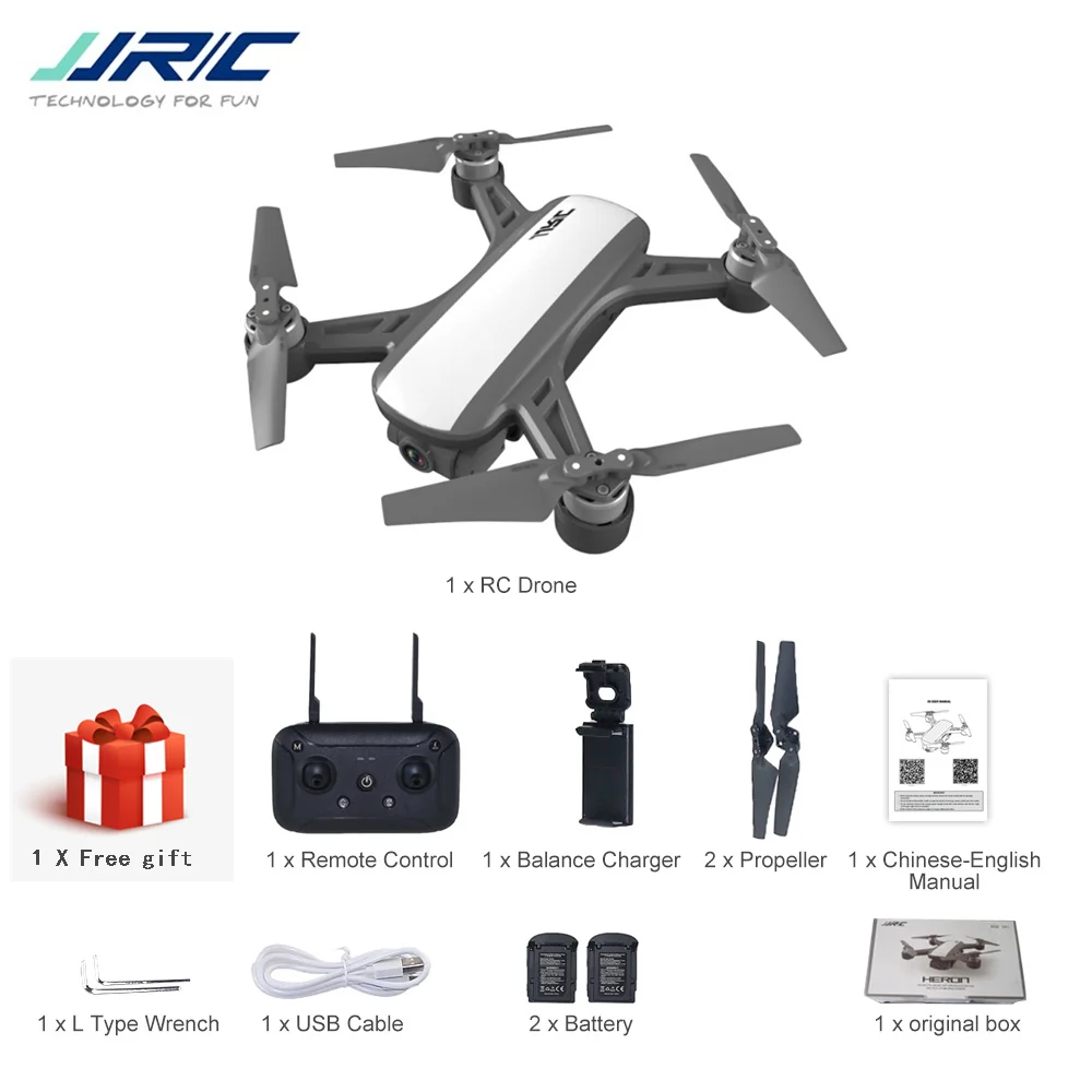 JJRC X9 5G бесщеточный Wi-Fi FPV дрона с дистанционным управлением-1080 P HD Камера gps оптическим позиционированием удержания высоты следите за Квадрокоптер - Цвет: 2 battery and a box