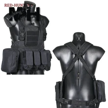 Тактический жилет для охоты страйкбол Пейнтбол Регулируемый Молл RRV штурмовой жилет с мешочками журналов