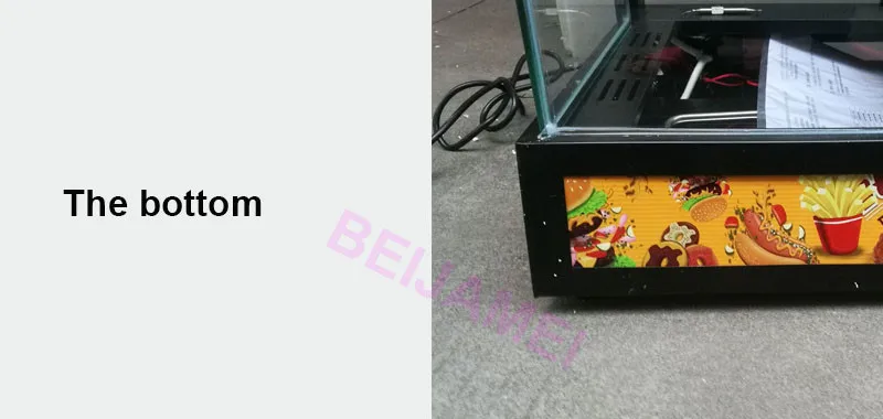 Curved Glass Warming Display