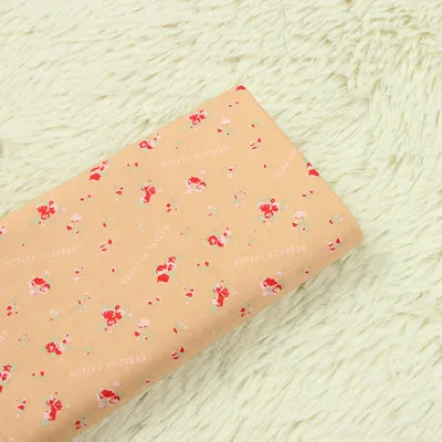 half meter cotton plain pulp fabric gilt flower pure cotton handmade DIY patchwork bag cloth B47 - Цвет: 11