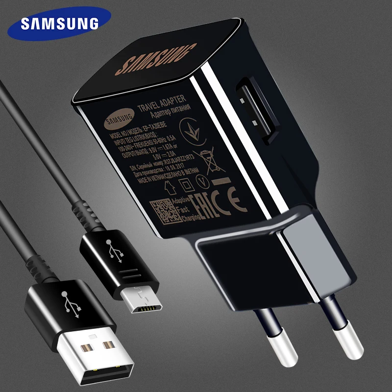 Samsung Galaxy S6 S7 edge Fast Charger Original 9V1.67A Travel Adapter 1.2m Micro USB Cable Quick S 6 C5 J1 J2 J3 J5 Note2