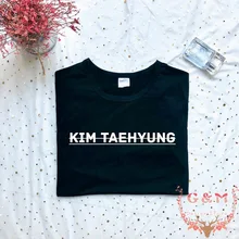 Высокая улица размера плюс Ким тайхюнг футболка Эстетическая унисекс Мода для женщин топ camiseta feminina haut femme crewneck tee cool