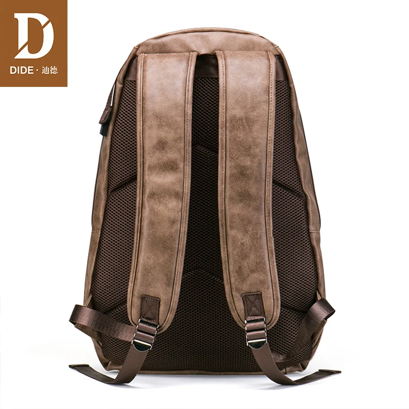DIDE de carga USB 15,6 pulgadas portátil mochilas para la escuela bolso hombre Mochila Vintage Casual de cuero Mochila bolsa de los hombres 2018 DIDE de carga USB 15,6 pulgadas portátil mochilas para la escuela bolso hombre Mochila Vintage Casual de cuero Mochila bolsa de los hombres 2018
