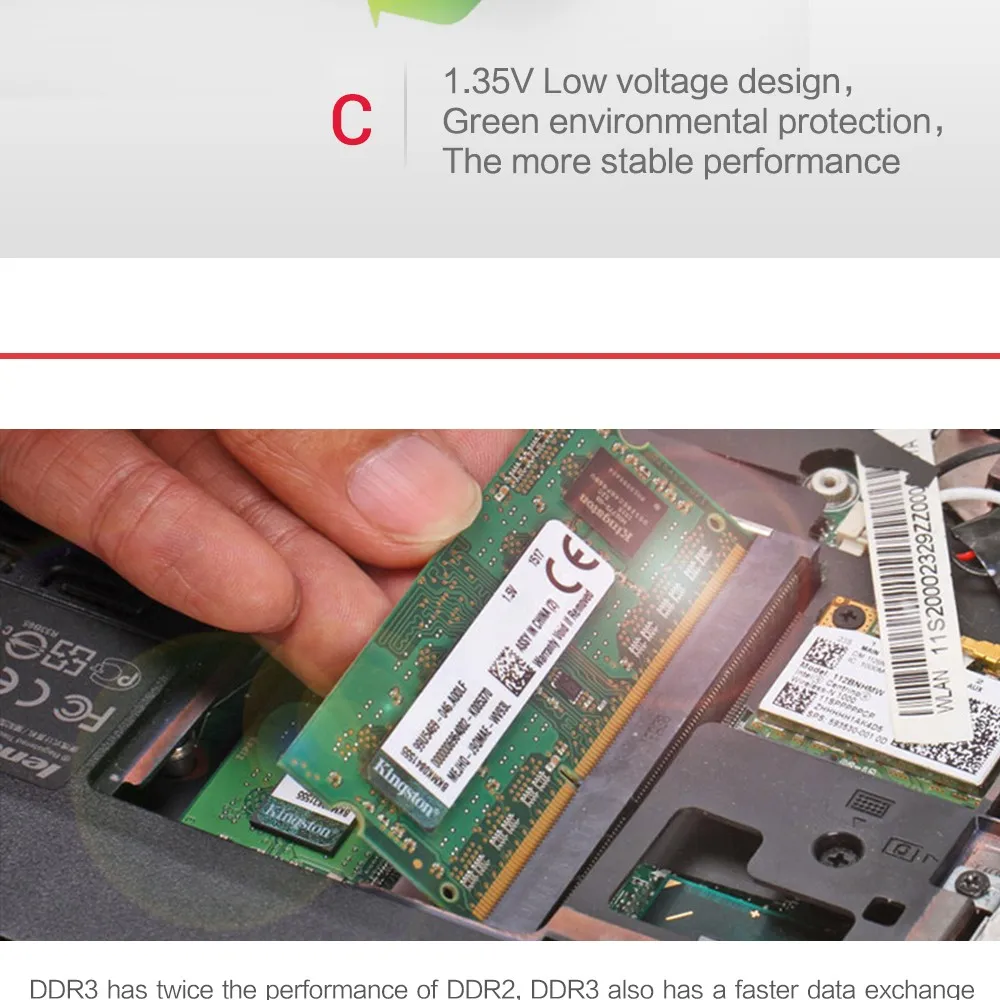 Kingston RAMS ноутбук память DDR3 1600MHZ 1,35 V 4 GB/8 GB