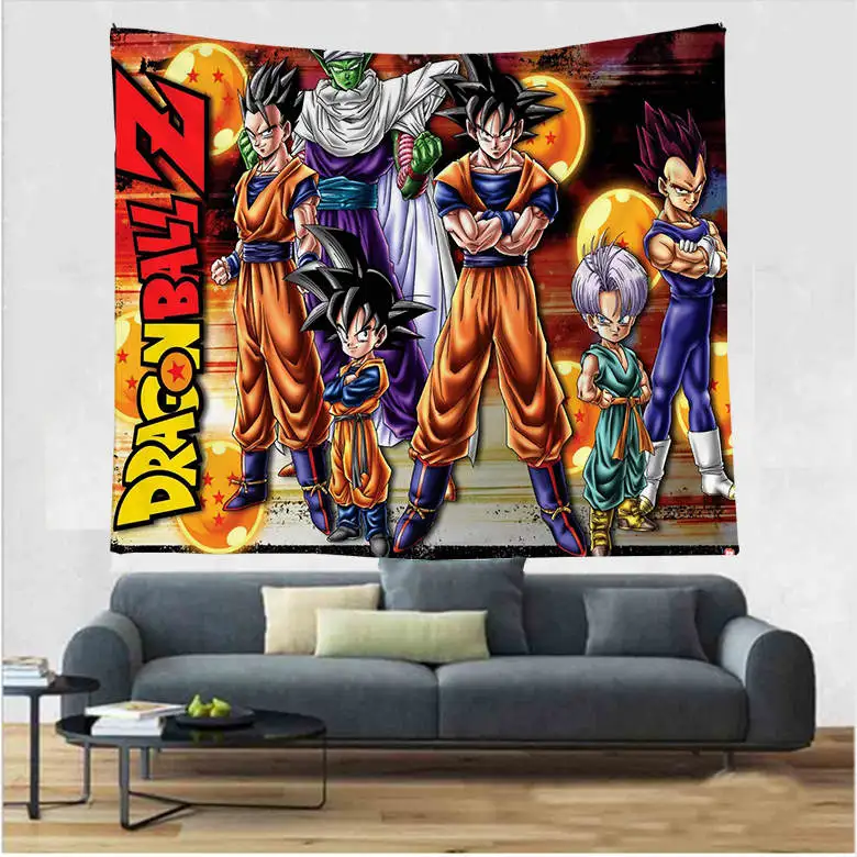 Imandale DBZ Super Heroes узор хиппи гобелены настенный утолщаются гобелены аниме Гоку узор стены книги по искусству домашний декор - Цвет: 5