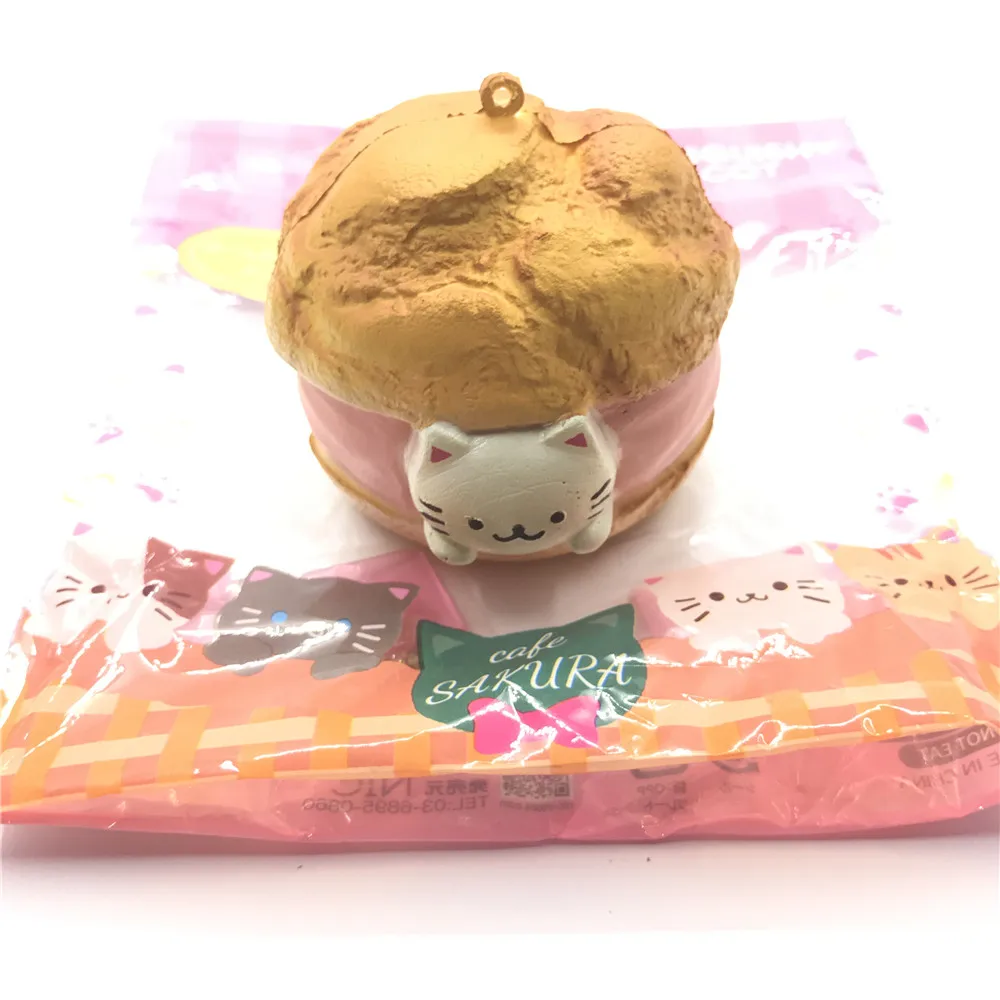 Японский NIC sakura cat creampuff мягкий медленно поднимающийся и мягкий оригинальная упаковка мягкие игрушки