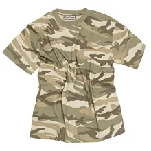 Футболка; Рабочая одежда с круглым вырезом; камуфляж