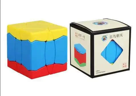 

ShengShou New Cube Three Color Cube Like Bird Puzzle Stickerless Christmas Tree Cubes