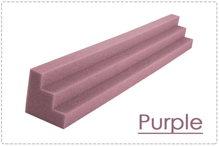 Arrowzoom 4,7x4,7x18,8 дюймов(12x12x48 см) угловой Клин бас ловушка студия Звукопоглощающая акустическая пена стены - Цвет: Purple