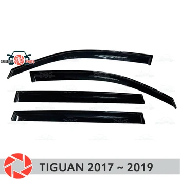

Window deflector for Volkswagen Tiguan 2017~ rain deflector dirt protection car styling decoration accessories molding