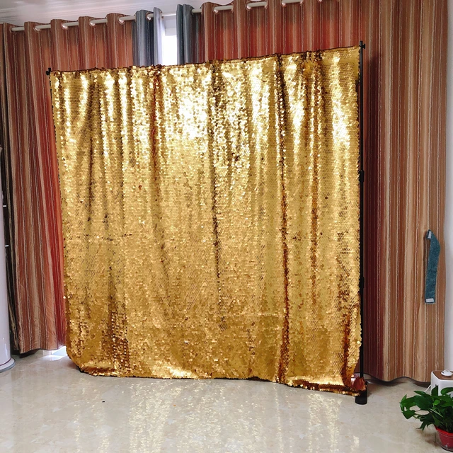 12' Gold Sequin Drape Rentals