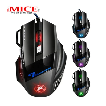 

iMICE X7 Wired Gaming Mouse 7 Buttons Optical 5000DPI Professional Mouse Gamer Computer Mice For PC Laptop