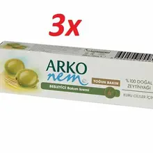 3x ARKO оливковое масло, ручная, средство для макияжа, семейный крем, для сухой кожи, влажный