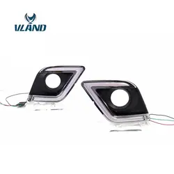 VLAND завод фары дневного света для автомобиля для Hilux дневного света 2014 2015 2016 Vigo Revo дневного света и сигнала