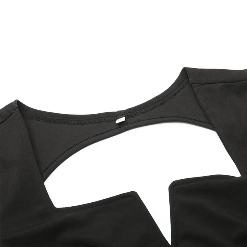 2018 summer jumpsuit woman Backless Casual Sexy Long Sleeve Bandage Bodysuit Skinny Pencil Jumpsuit pantaloni siamesi A16#N (14)