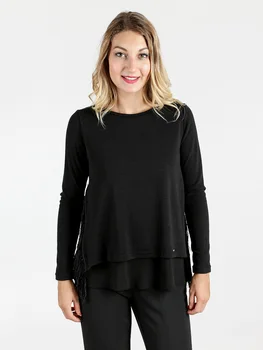 

Maglioncino double layer fringed