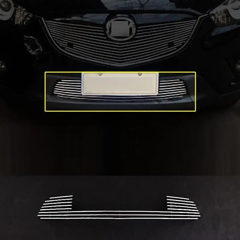 

Grille exterior promote auto chromium protecter mouldings covers car styling accessories sticker strip 13 14 FOR Mazda CX-5