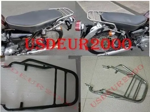 

Rear Touring Carrier Cargo Luggage Rack for KAWASAKI EJ W800 W650 W400 all years Chrome Black