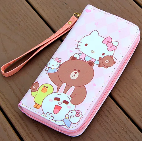 Новинка, Женский кошелек с милым рисунком Hello kitty и клатч, сумка для телефона KX-W7298 - Цвет: G