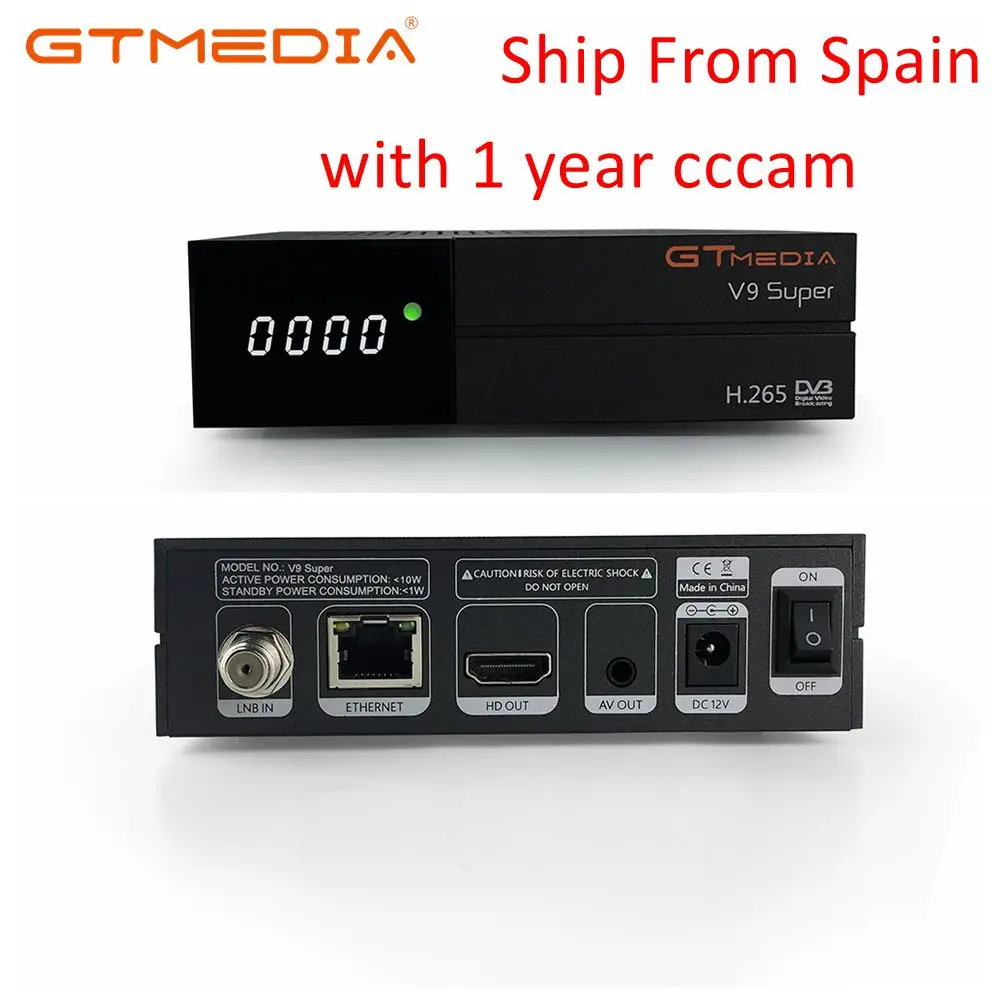 

Freesat V9 Super Satellite Receiver DVB S2 Receptor Built-in WIFI 1080P Support IPTV Powervu Biss Key Gtmedia V9 Super PK V7 HD