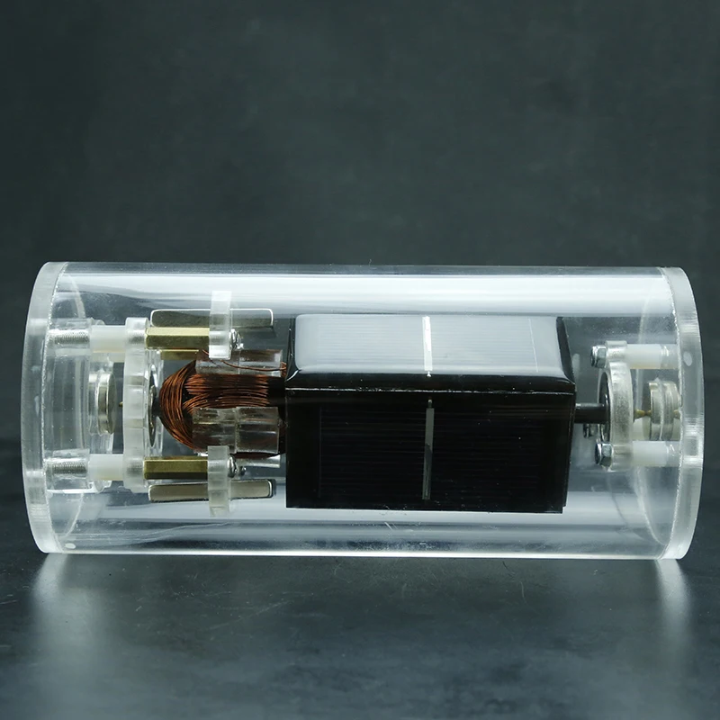 

Cylindrical cup type magnetic suspension solar motor DIY Mendocino motor teaching model