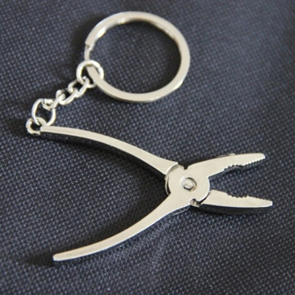 1 Piece New Fashion Vise Keychain Machine Tools Mini Pliers Model Key Chain Keyring men giftsin