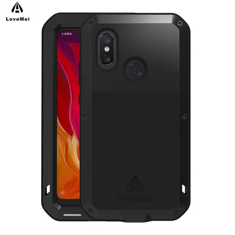 LOVE MEI металлический водонепроницаемый чехол для Xiaomi mi 8 противоударный телефона