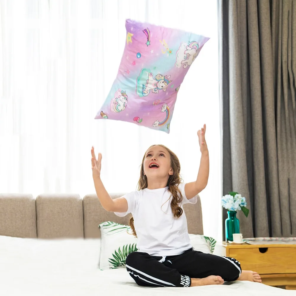 Cute Rainbow Unicorn Pillow Case -Unicorn Fashion UTB8Uei4J5DEXKJk43Oqq6Az3XXap